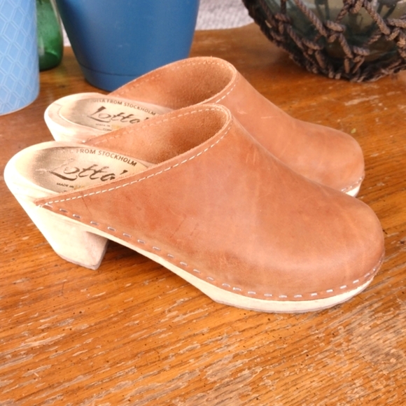 Lotta From Stockholm Shoes Lotta Clogs Brown High Heel Poshmark